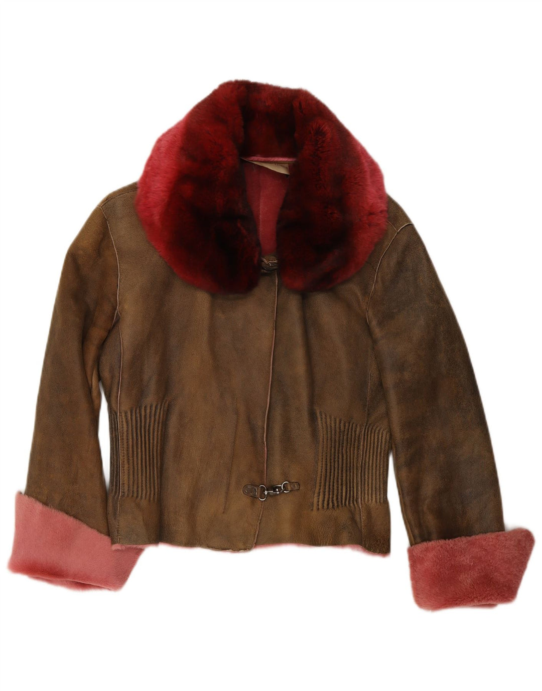 ERMANNO SCERVINO Γυναικείο Δερμάτινο Μπουφάν IT 42 Δερμάτινο Μεσαίο Καφέ