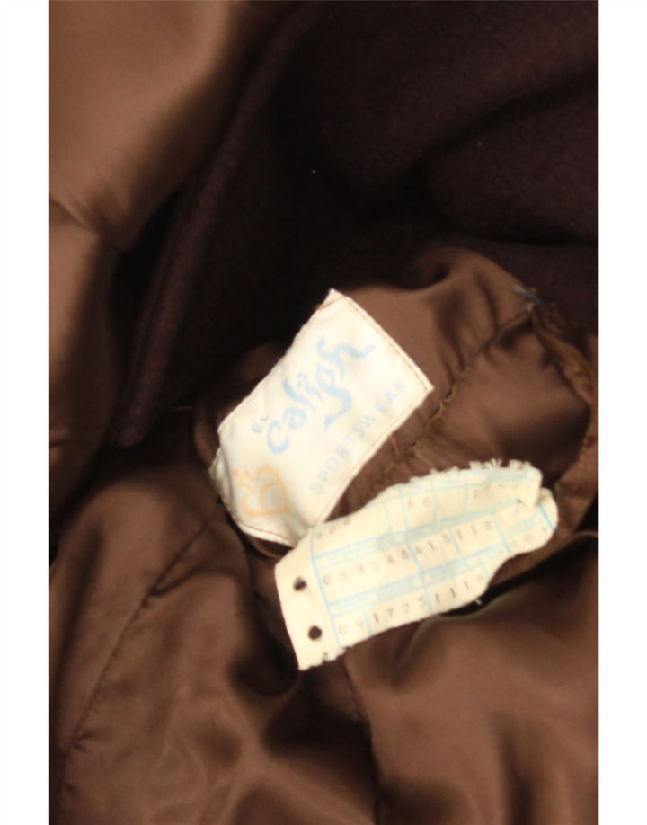 Vintage Ανδρικό Διπλό Παλτό IT 46 Μικρό Καφέ