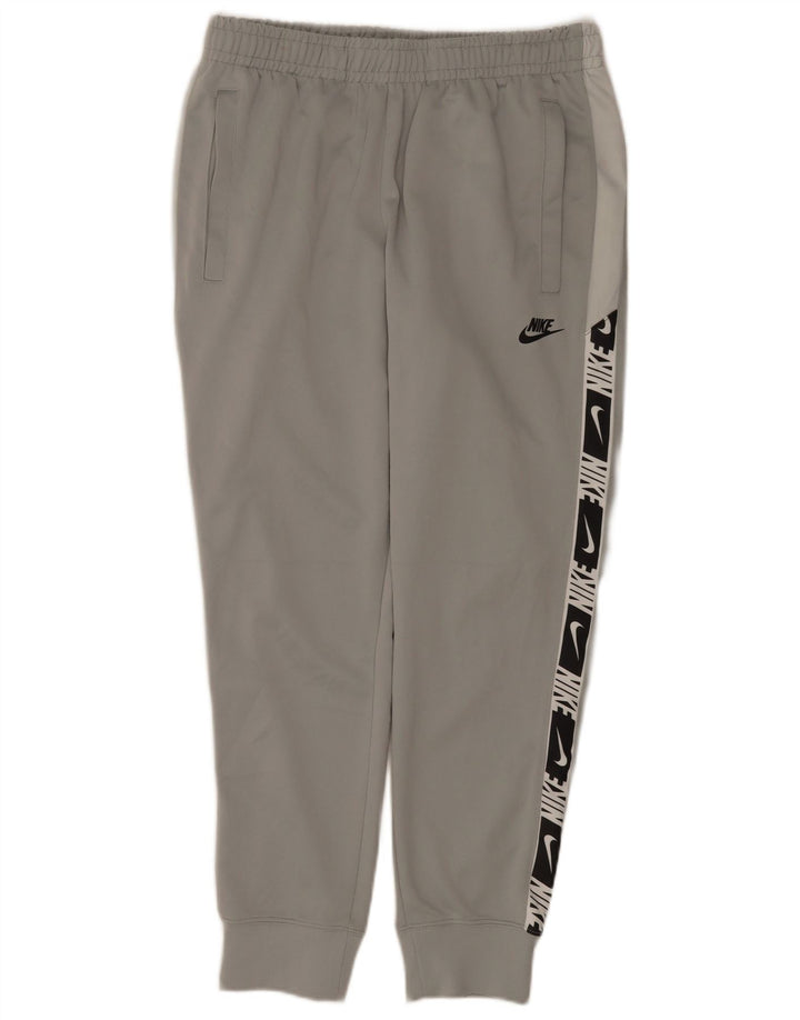Ανδρικές φόρμες γραφικών Nike παντελόνια Joggers με μεσαίο γκρι χρώμα