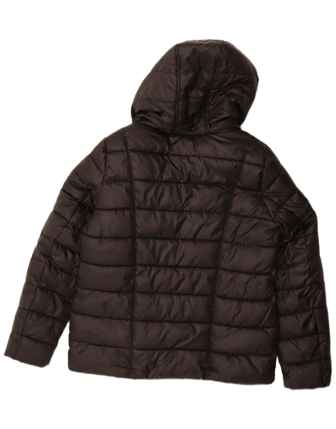 Γυναικείο μπουφάν LIPSY με κουκούλα με επένδυση UK 12 μεσαίο μαύρο πολυεστέρα