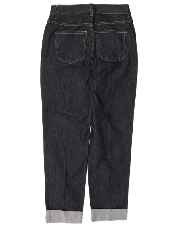 Marks & Spencer Womens Cigarette Cropped Jeans UK 8 Small W26 L26 Navy Blue