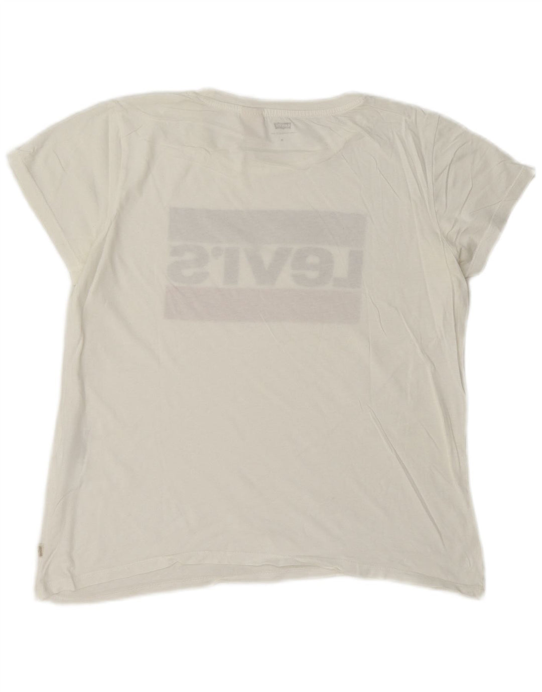 Γυναικείο γραφικό T-Shirt Levi's Top UK 14 Medium White