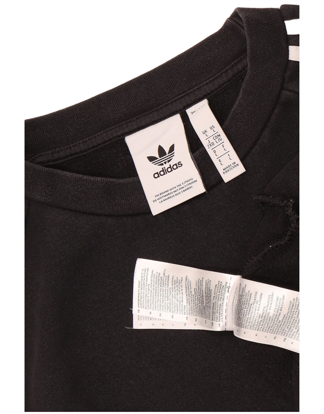 Ανδρικό φούτερ ADIDAS Jumper μεγάλο μαύρο βαμβακερό