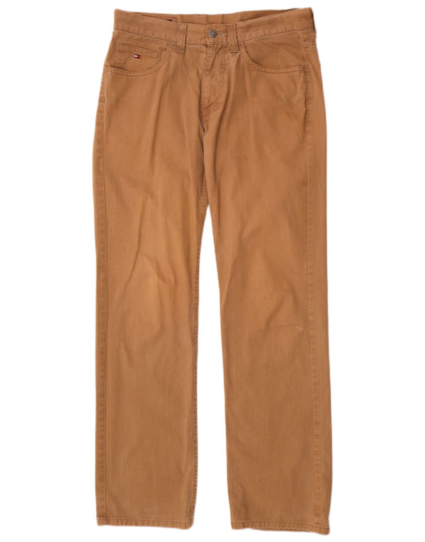 Tommy Hilfiger Ανδρικό ίσιο casual παντελόνι W32 L32 Καφέ βαμβακερό