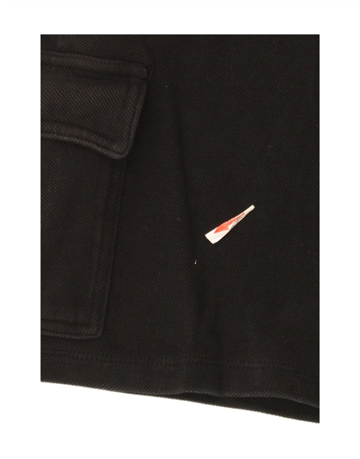 Zara Ανδρικό σορτς Cargo Small W30 μαύρο βαμβακερό