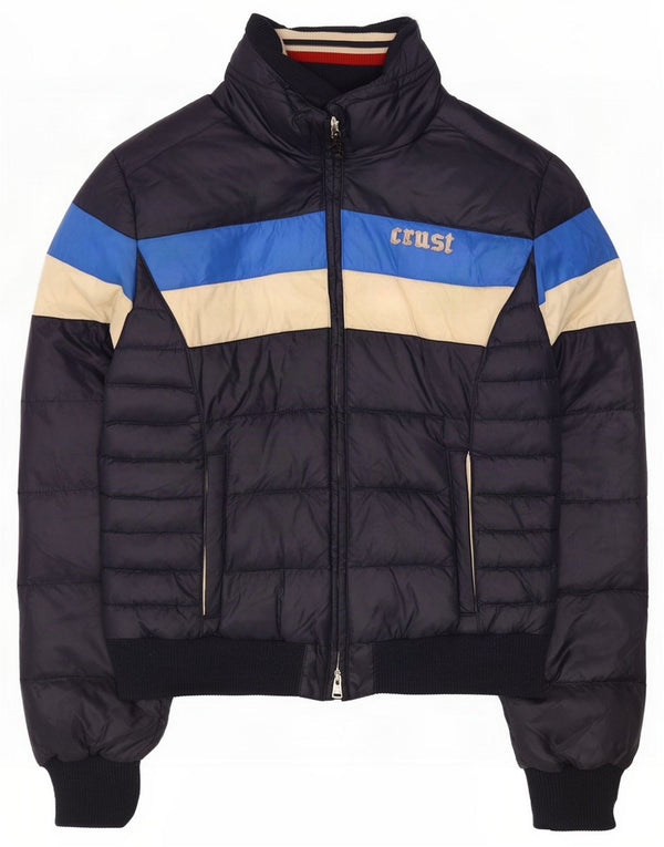Crust Ανδρικό μπουφάν με επένδυση UK 38 Medium Navy Blue Colorblock Polyamide