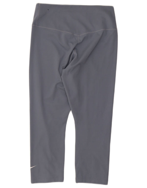 Γυναικεία κολάν Nike Dri Fit Capri UK 8 Small Grey