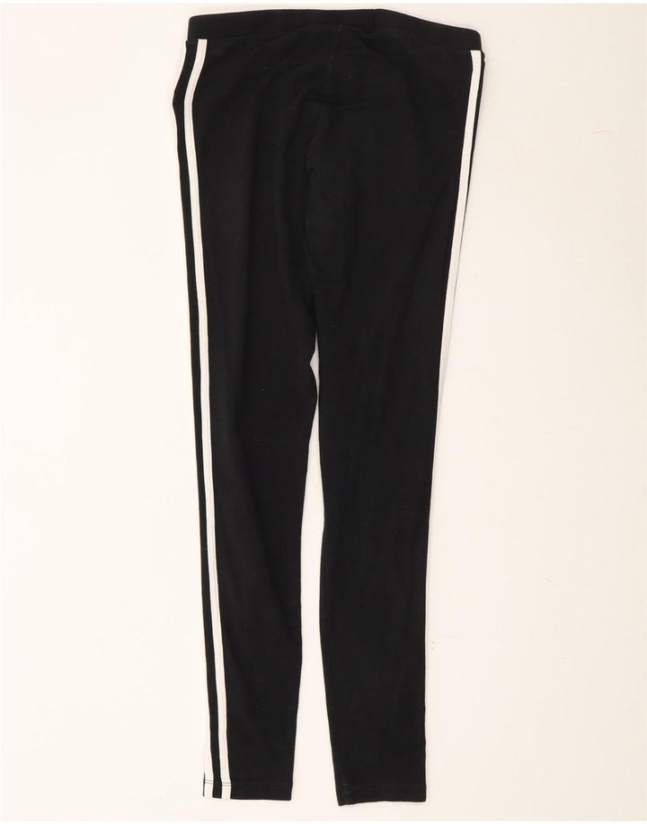 ADIDAS Womens Leggings UK 10 Small Black Cotton Vintage Adidas and Second-Hand Adidas from Messina Hembry 