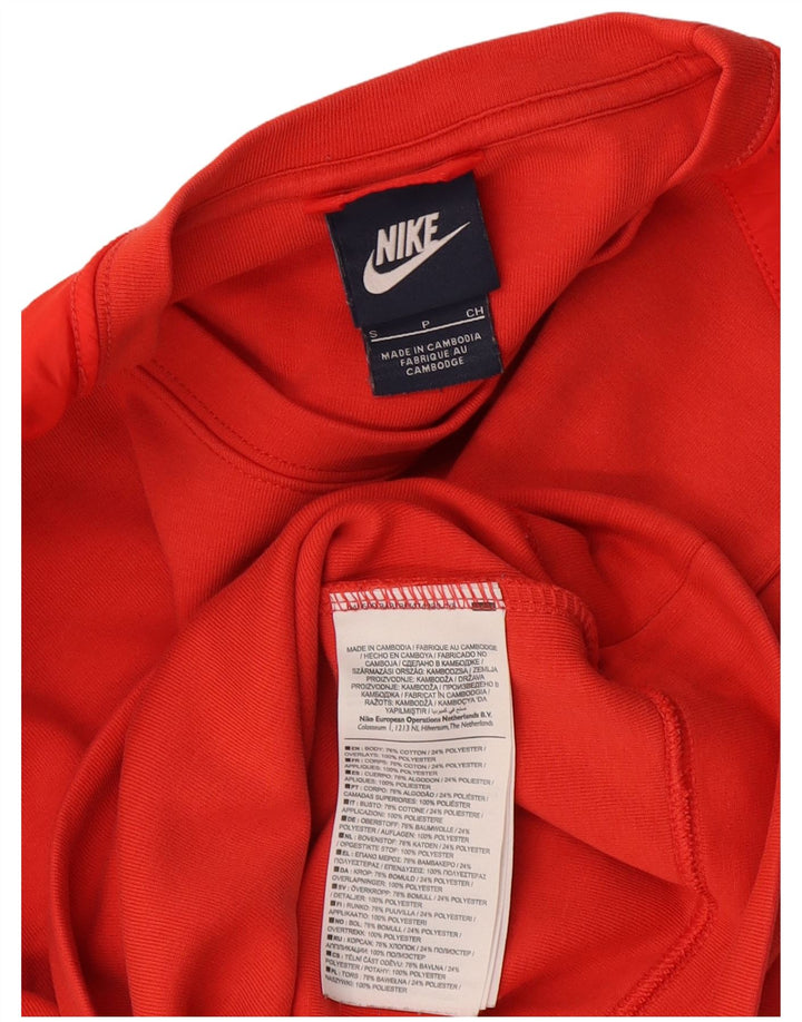 Γυναικείο φούτερ Nike Crop Jumper UK 10 Small κόκκινο βαμβακερό