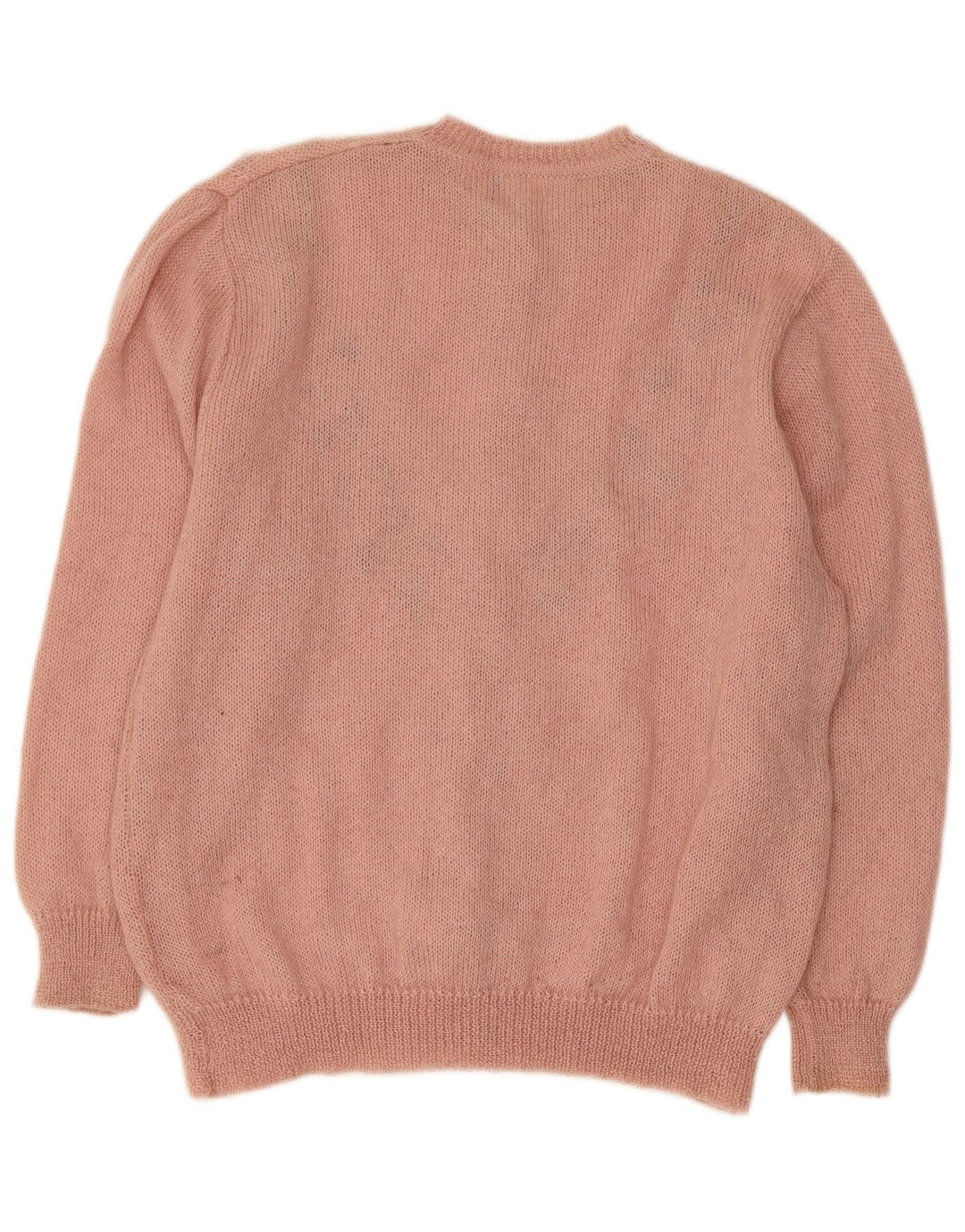 RICAMO A MANO Γυναικεία ζακέτα πουλόβερ IT 50 XL Pink Floral Mohair