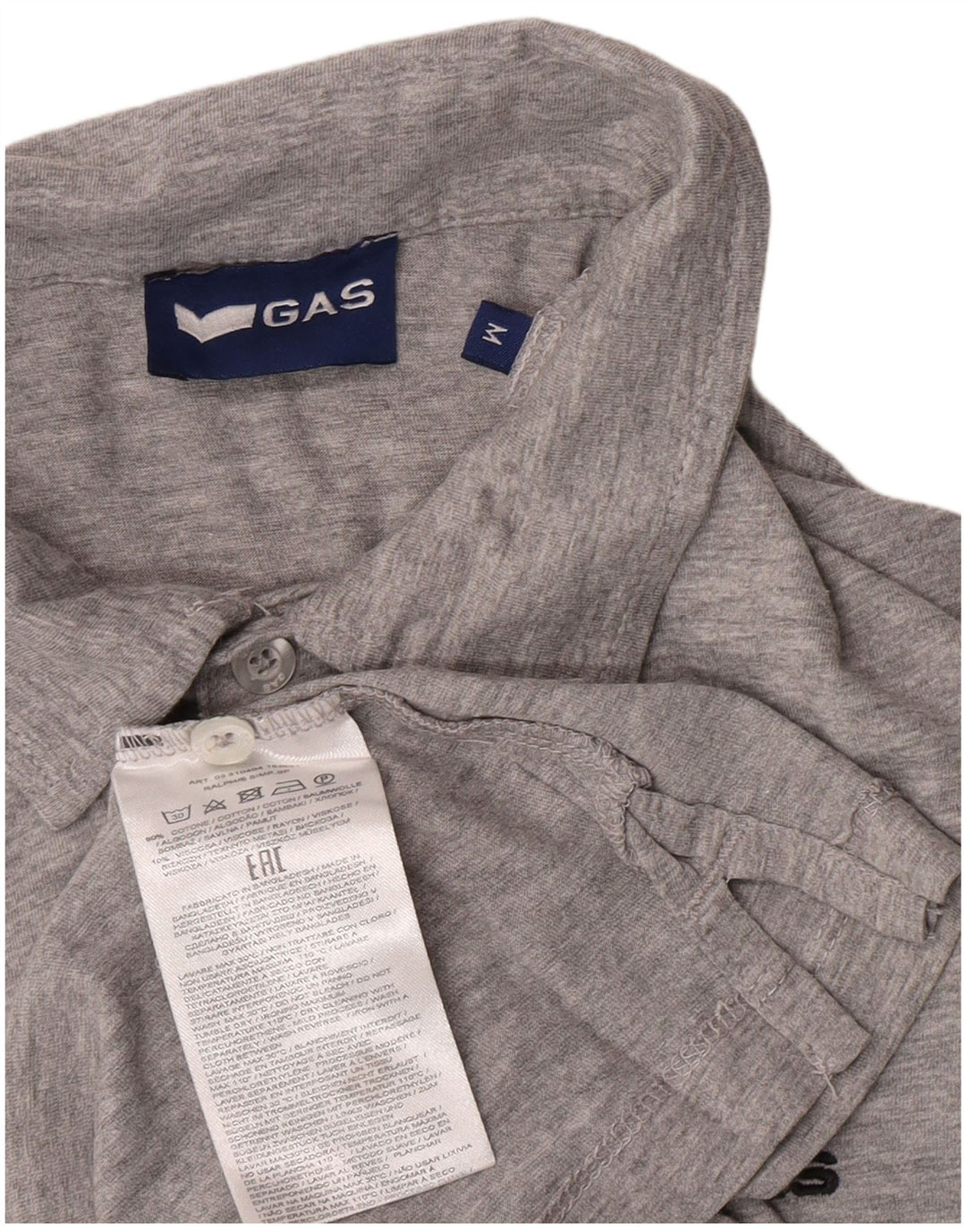 Ανδρικό πουκάμισο Polo Gas Βαμβακερό μεσαίο γκρι