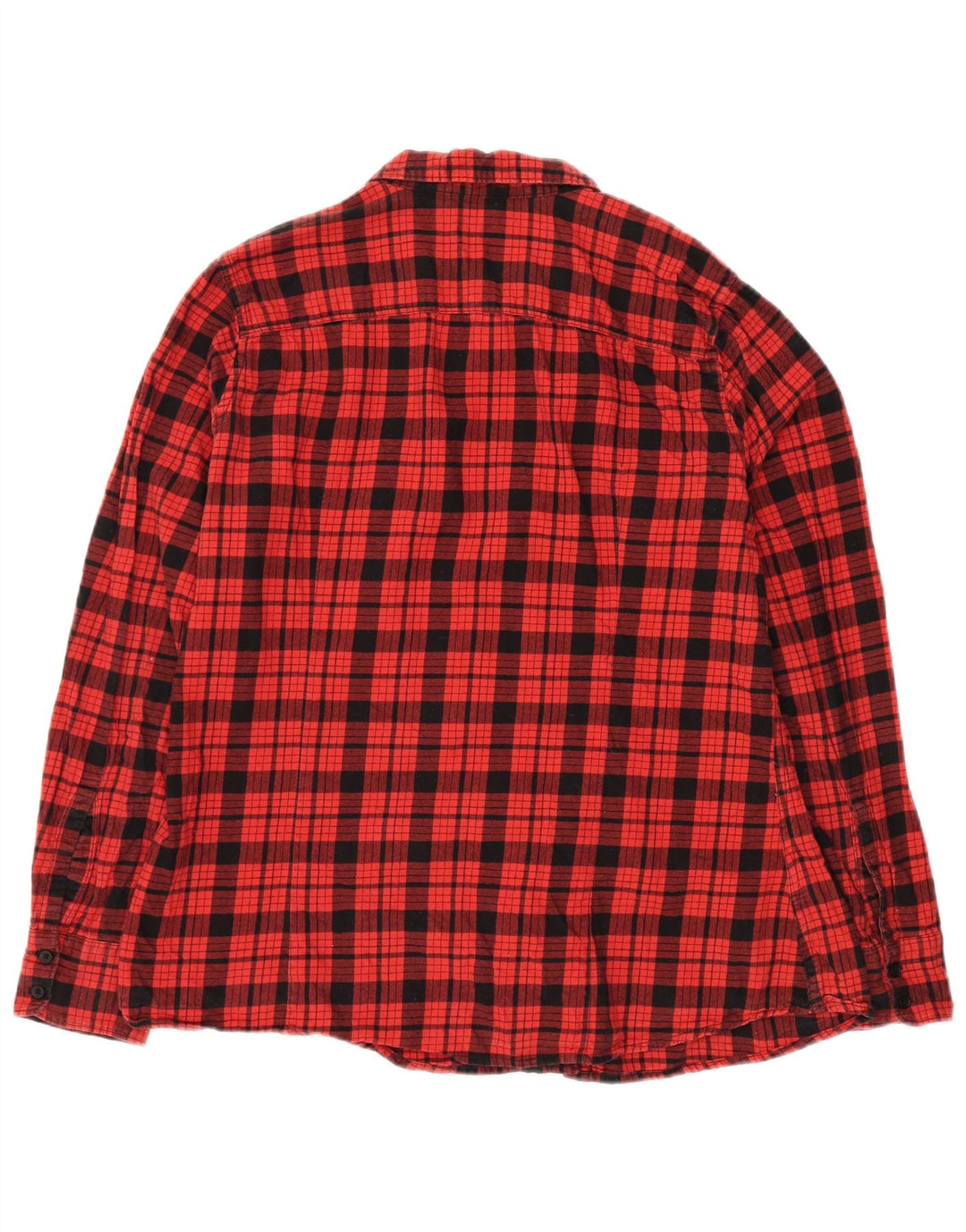 Γυναικείο φανελένιο πουκάμισο Eddie Bauer UK 18 XL Red Check Cotton