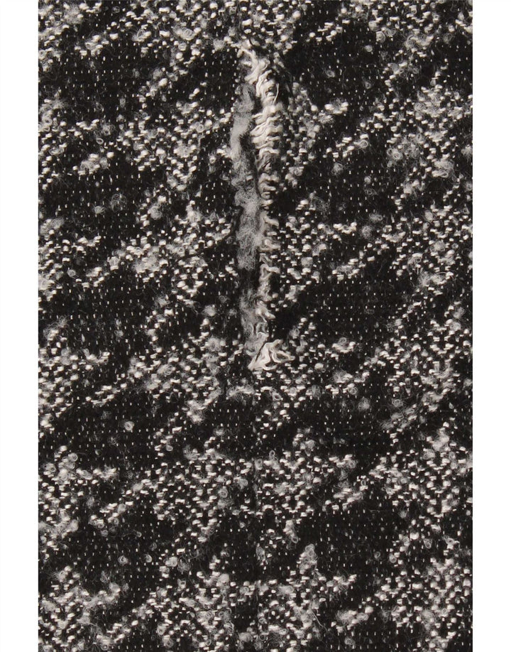 Rick Cardona Γυναικεία Μπλούζα Τοπ UK 12 Medium Black Houndstooth Πολυεστέρας