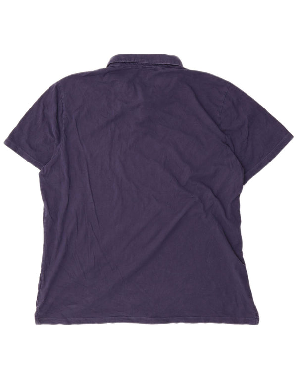 Ανδρικό μπλουζάκι πόλο Gap XL Navy Blue Cotton