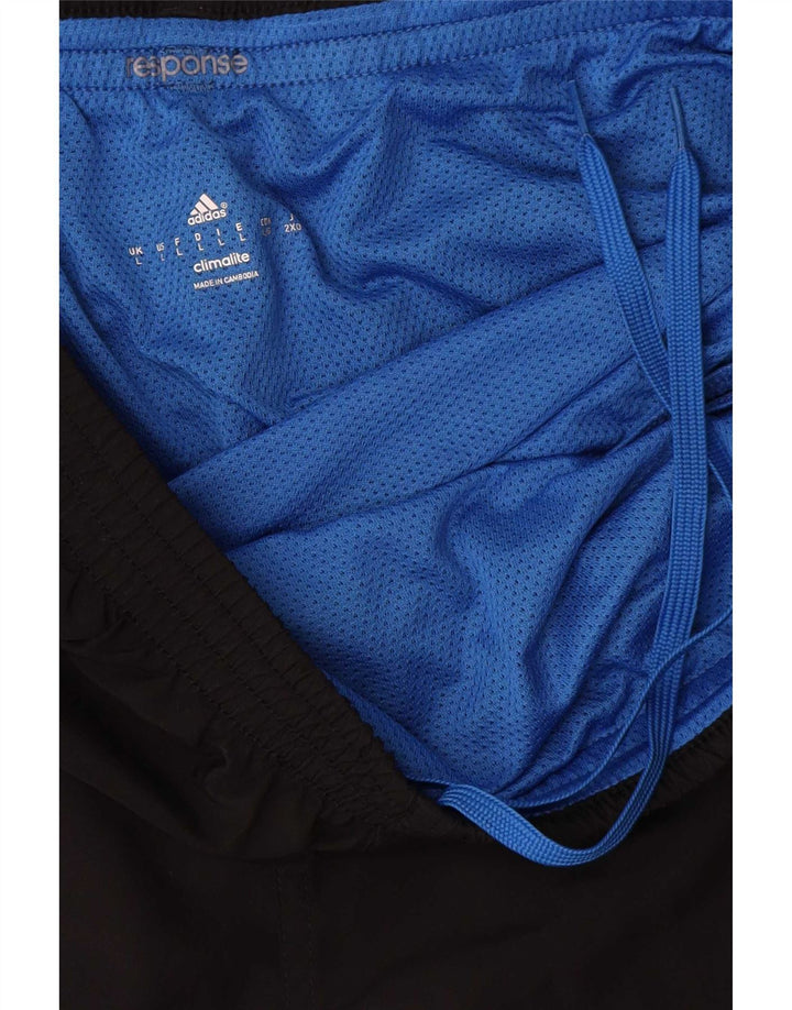 Ανδρικό σορτς Adidas Climalite με μεγάλο μαύρο χρώμα πολυεστέρα