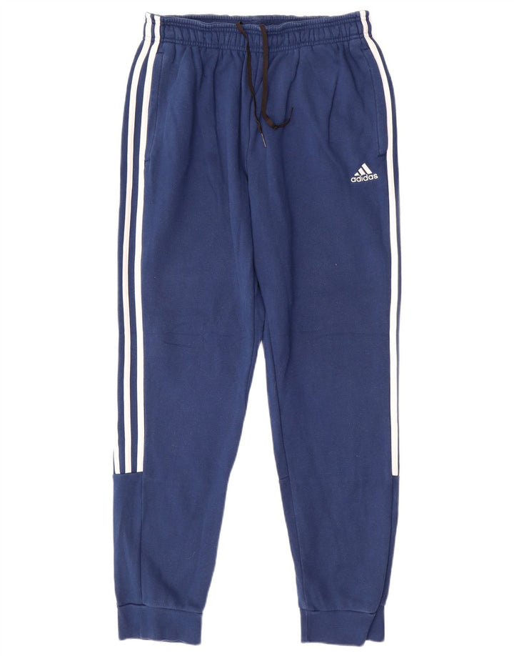 Ανδρική φόρμα ADIDAS Παντελόνι Joggers Μεσαίο Μπλε Βαμβακερό