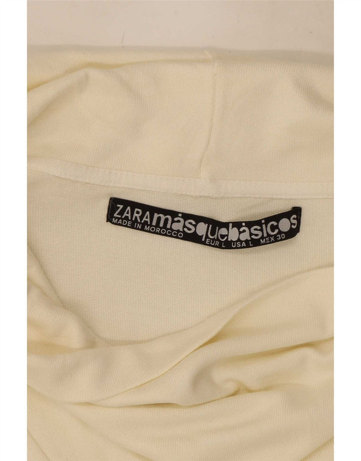 Zara Γυναικείο φόρεμα Shift UK 14 Large Off White