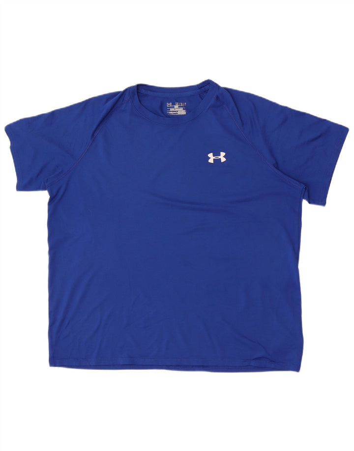 Under Armour Ανδρικό T-Shirt Top Large Blue Polyester
