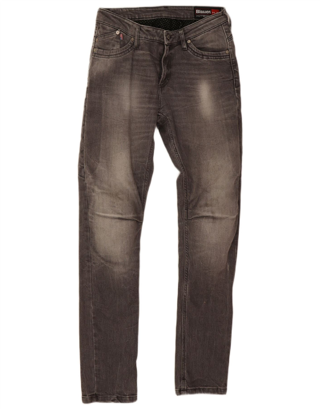 Blauer Γυναικείο Skinny Jeans W28 L29 Γκρι βαμβακερό