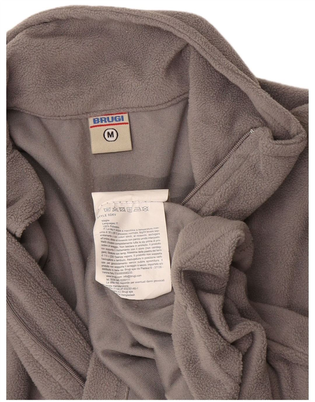 Brugi γυναικείο φερμουάρ Fleece Jumper UK 14 Medium Grey Polyester