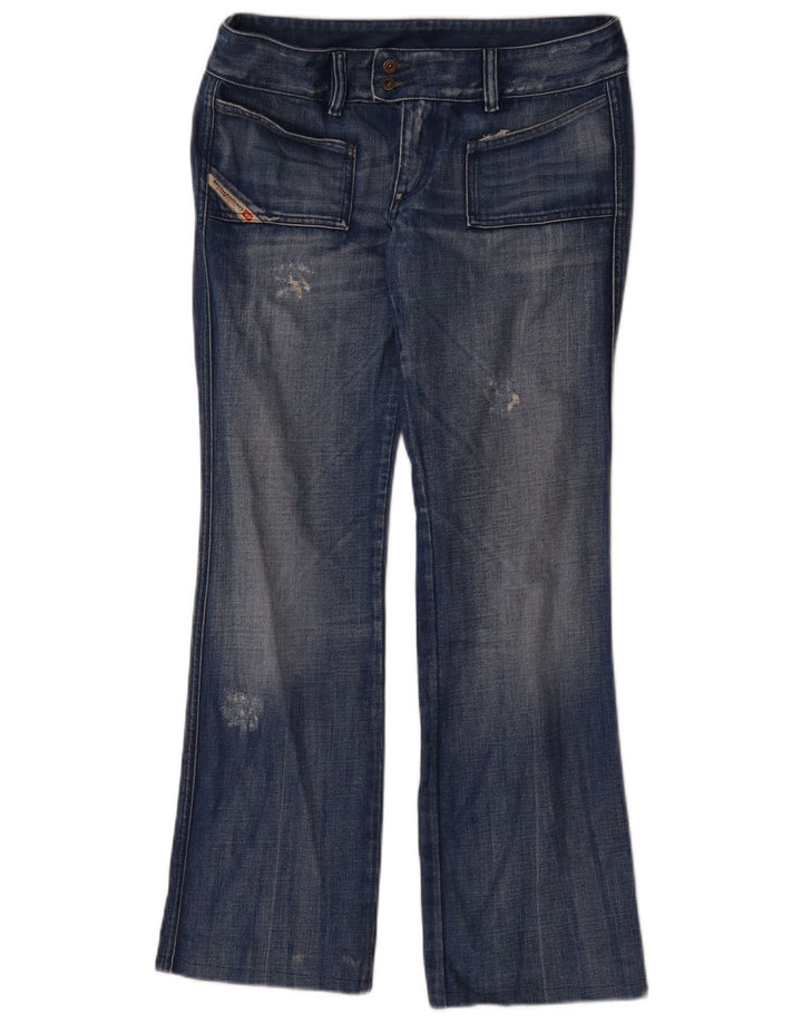 Γυναικεία DIESEL Distressed Bootcut Jeans W31 L29 Blue Cotton