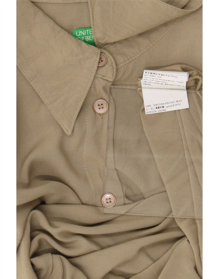Γυναικεία μπλούζα Benetton UK 14 Μεσαία Πράσινη Βισκόζη