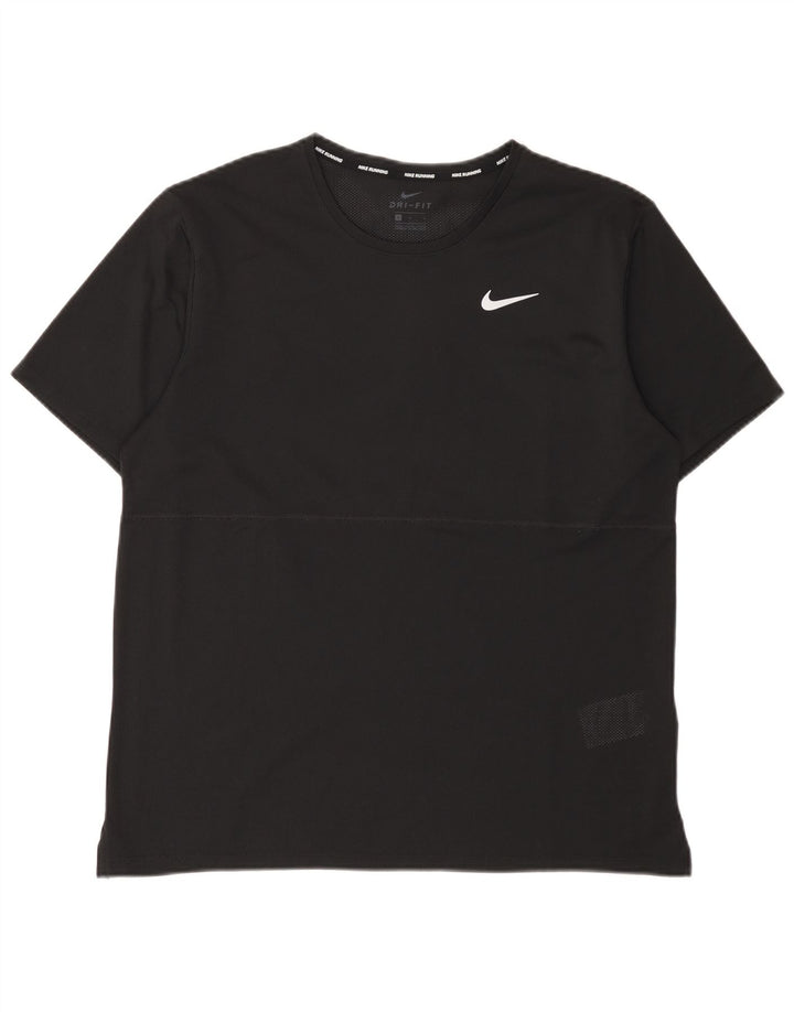 Ανδρικό T-shirt Nike Dri Fit Top Large Μαύρο Πολυεστέρας