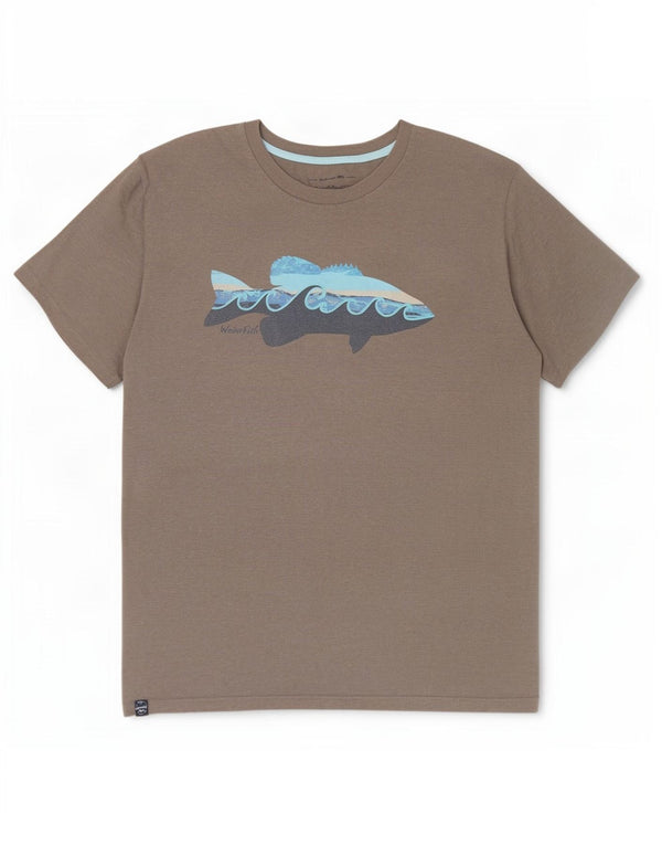 Ανδρικό μπλουζάκι Weird Fish Graphic T-Shirt 3XL γκρι βαμβακερό