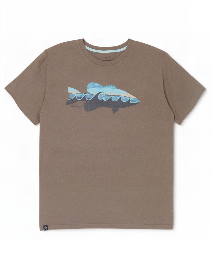 Ανδρικό μπλουζάκι Weird Fish Graphic T-Shirt 3XL γκρι βαμβακερό