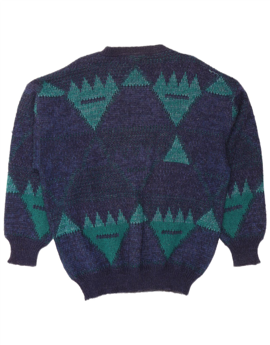 4 CASTELLA Ανδρικό πουλόβερ με λαιμόκαυστο IT 56 XL Navy Blue Geometric