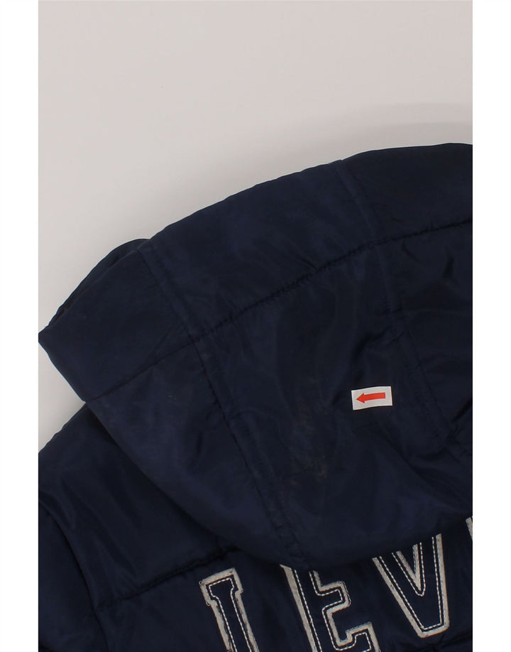 Μπουφάν Levi's Boys Graphic Hooded Gedded Jacket 7-8 Years Navy Blue Polyester