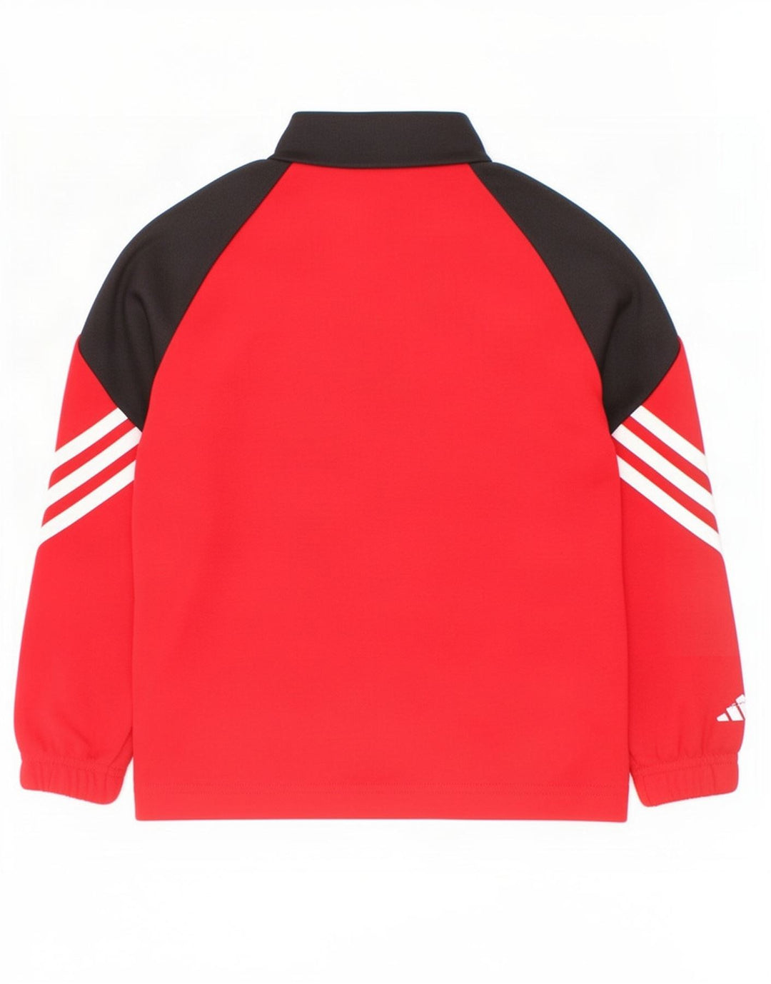 Adidas Boys αθλητική φόρμα πουλόβερ με φερμουάρ 5-6 ετών XS Red Colourblock