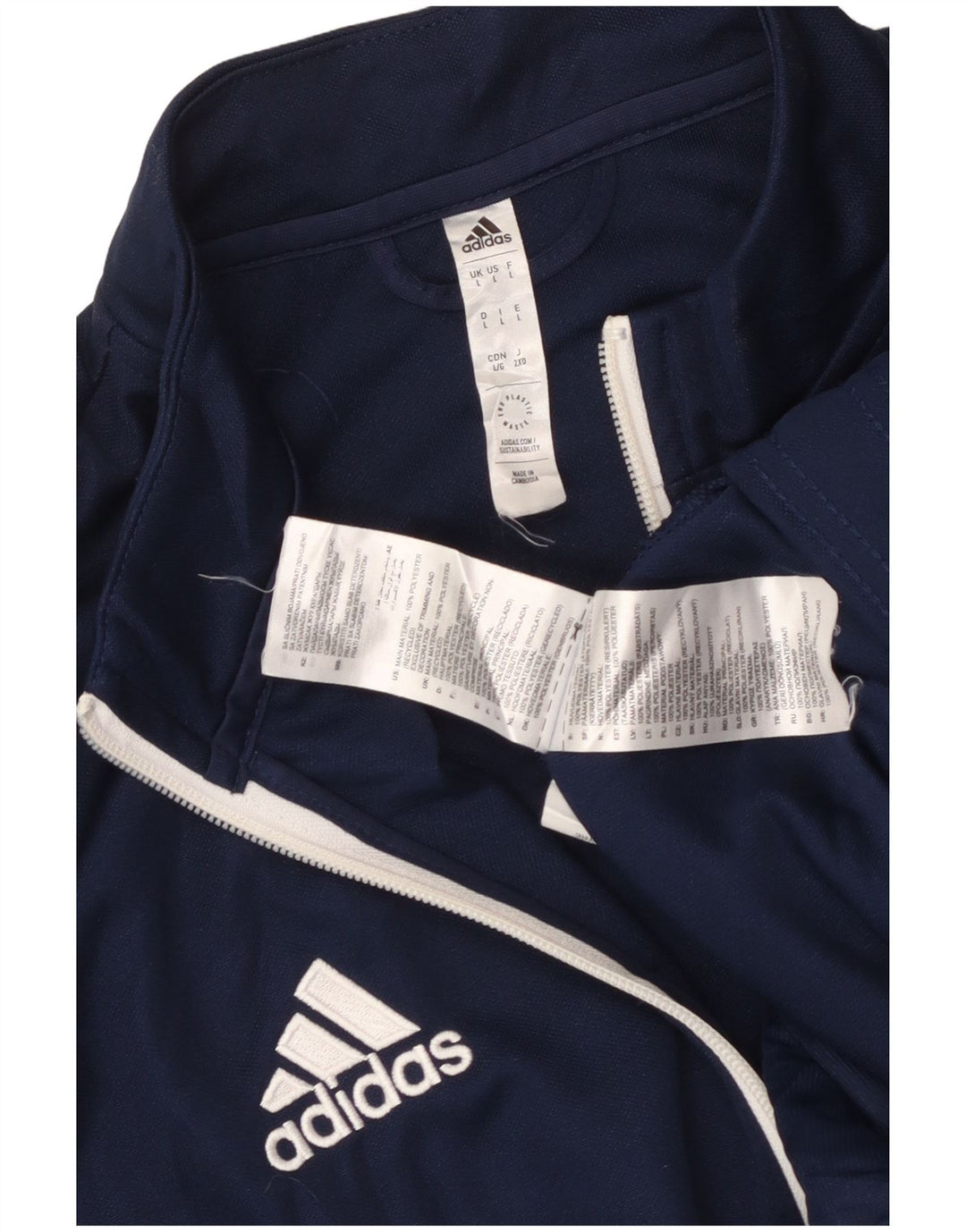 Ανδρική φόρμα Adidas Aeroready Top Jacket Large Navy Blue Polyester