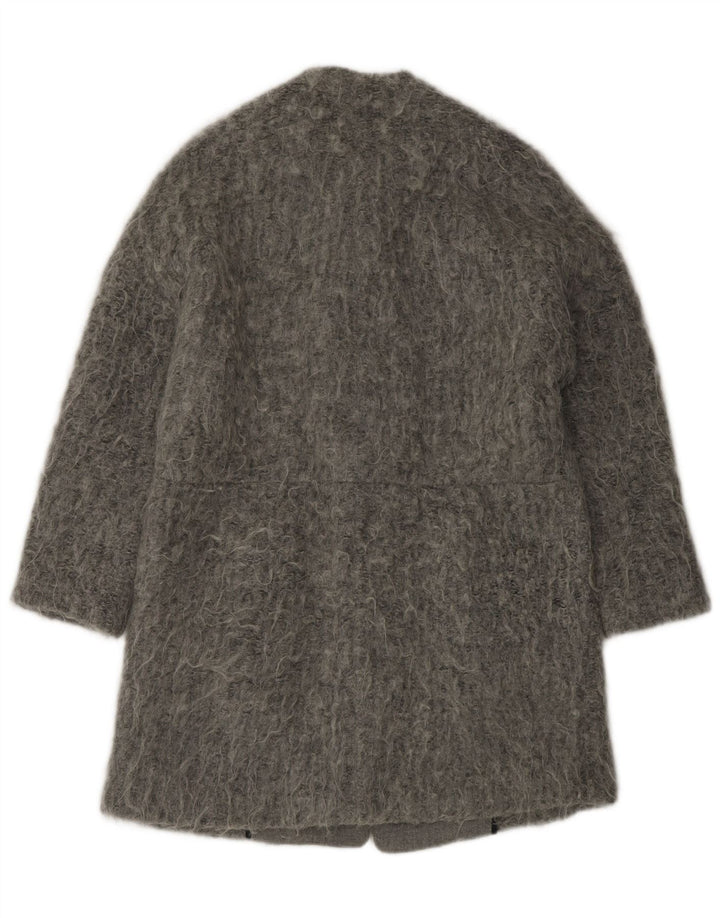 Zara Γυναικείο Ανοιχτό Παλτό UK 14 Medium Grey