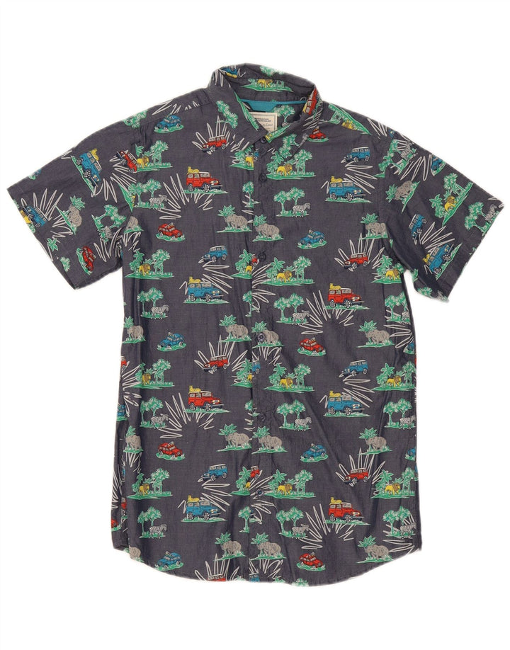 Mountain Warehouse Boys Abstract Pattern πουκάμισο 12-13 ετών Navy Blue