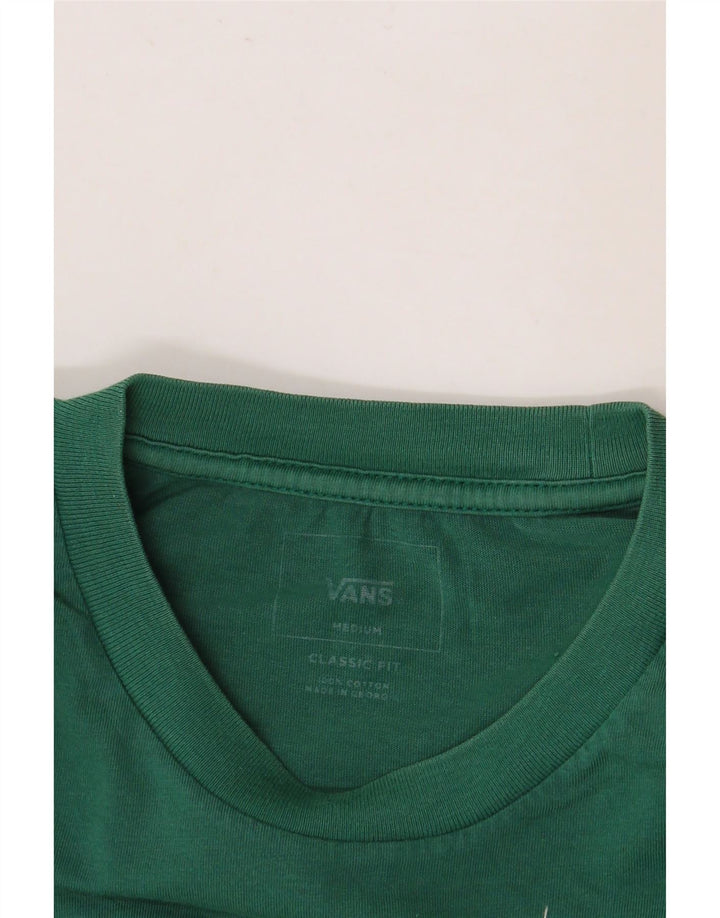 Γραφικό T-Shirt Ανδρικό VANS Classic Fit Top Μεσαίο πράσινο βαμβακερό