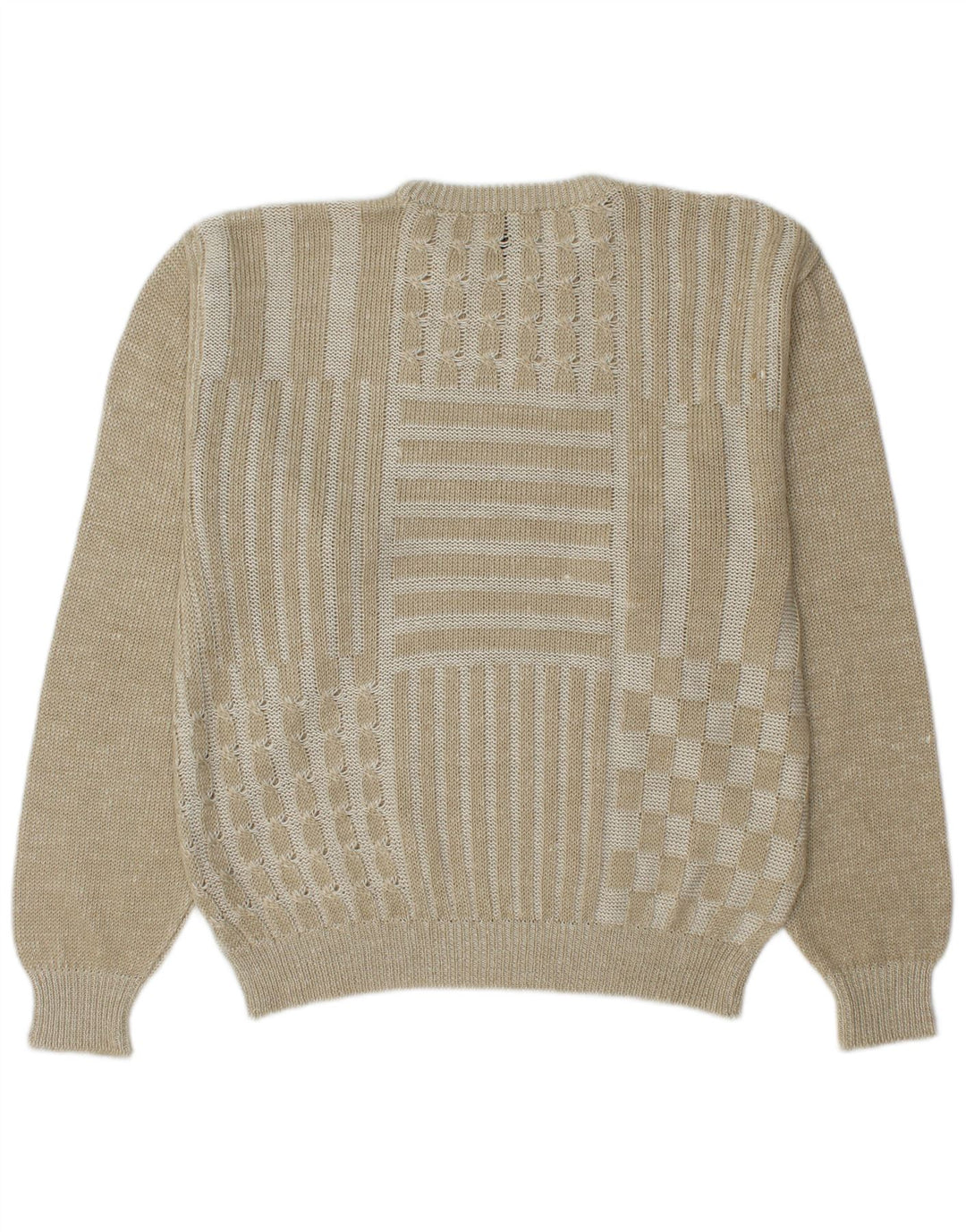 Ανδρικό πουλόβερ COBRA Crew Neck Jumper IT 50 Medium Beige Patchwork