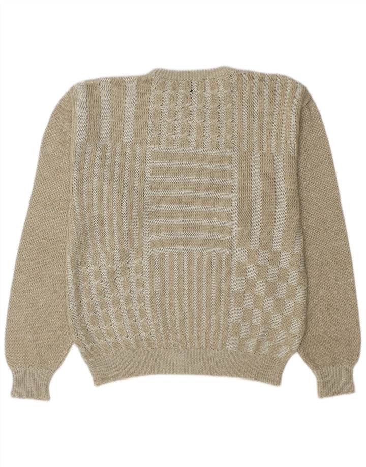 Ανδρικό πουλόβερ COBRA Crew Neck Jumper IT 50 Medium Beige Patchwork