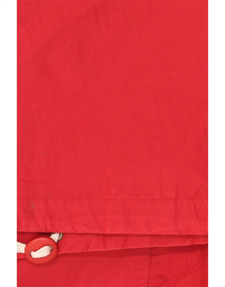 Vintage Ανδρική κουκούλα Loose Fit Utility Jacket UK 36 Small Red Polyester