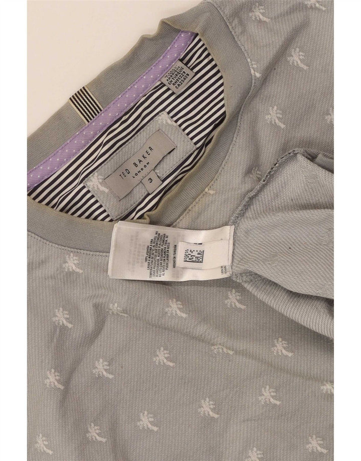 Ανδρικό φούτερ Ted Baker Jumper Size 3 Medium Grey Spotted
