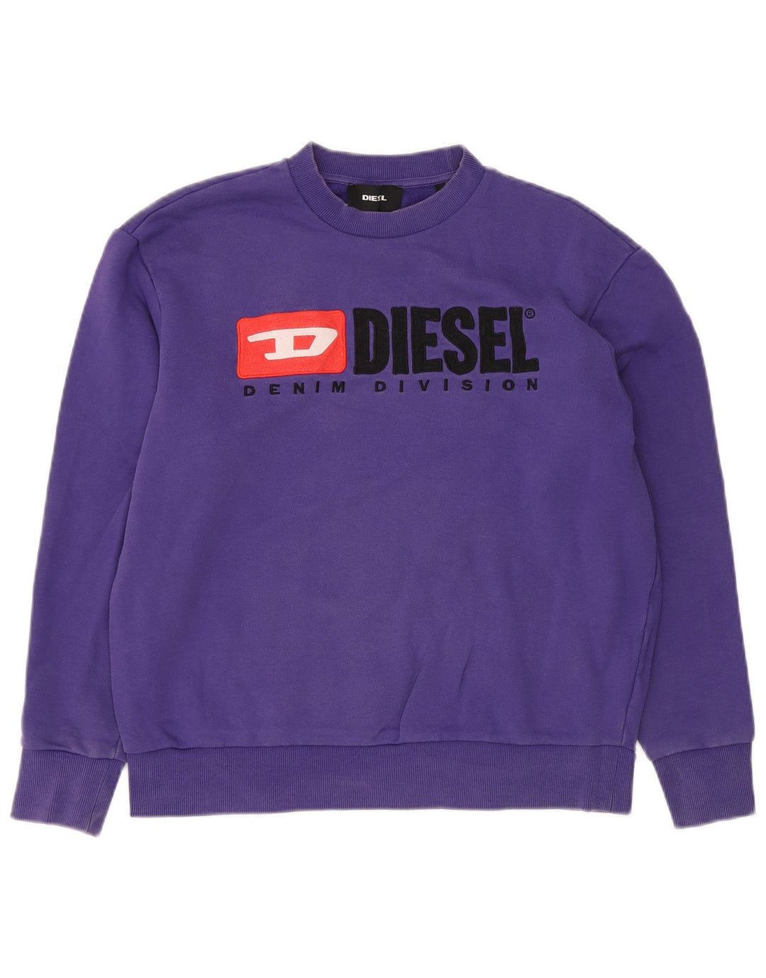 Diesel γραφικό ανδρικό φούτερ Jumper Μικρό μωβ βαμβακερό λογότυπο