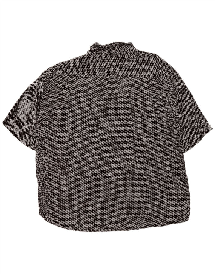 Ανδρικό κοντομάνικο πουκάμισο MAXFORT 5XL Μαύρο Chevron