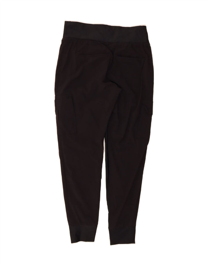 ATHLETA Womens Cargo Tracksuit Trousers Joggers US 2 XS  Black Polyester Vintage Athleta and Second-Hand Athleta from Messina Hembry 
