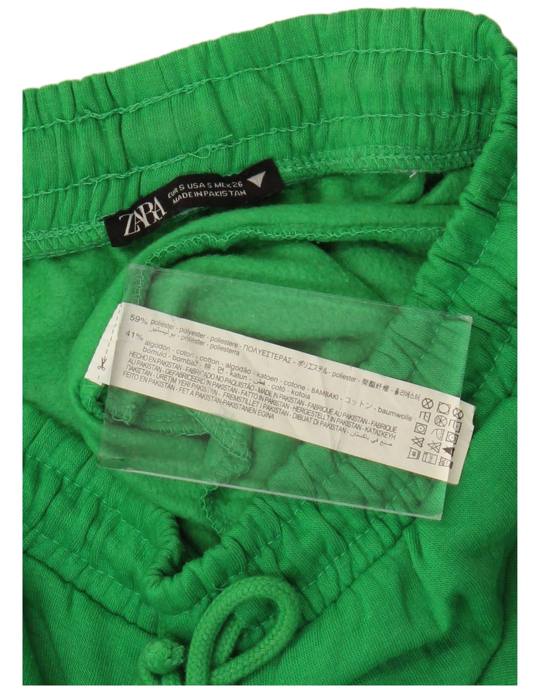 Zara Γυναικεία αθλητική φόρμα παντελόνι Joggers UK 10 Small Green Polyester