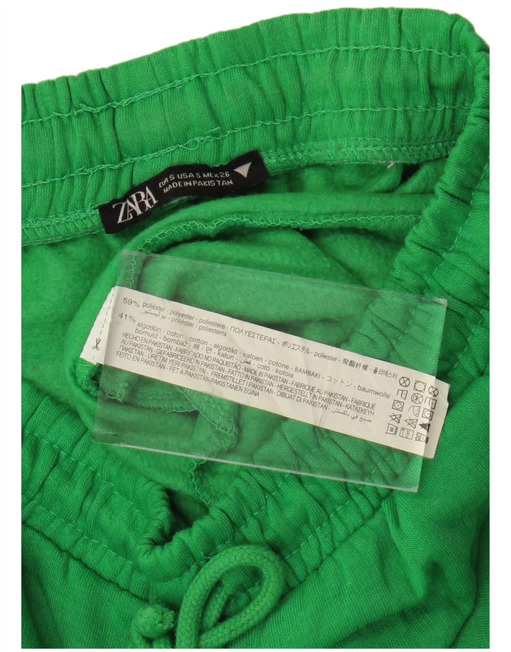 Zara Γυναικεία αθλητική φόρμα παντελόνι Joggers UK 10 Small Green Polyester