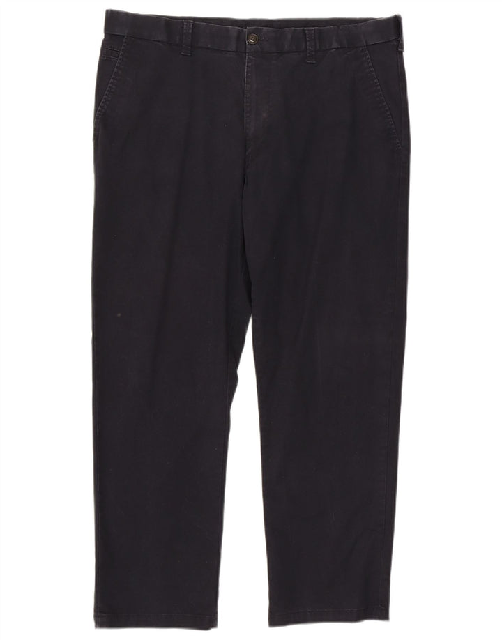 Marks & Spencer Mens Blue Harbour κανονικό παντελόνι Chino W38 L29 Navy Blue