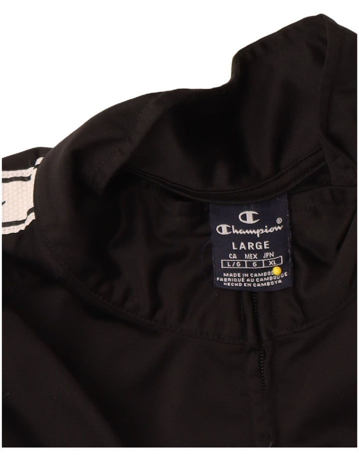 Ανδρική φόρμα Champion Graphic Top Jacket Large Black Colourblock