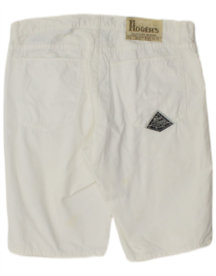 Roy Rogers Ανδρικό σορτς casual IT 48 Medium W34 Λευκό βαμβακερό