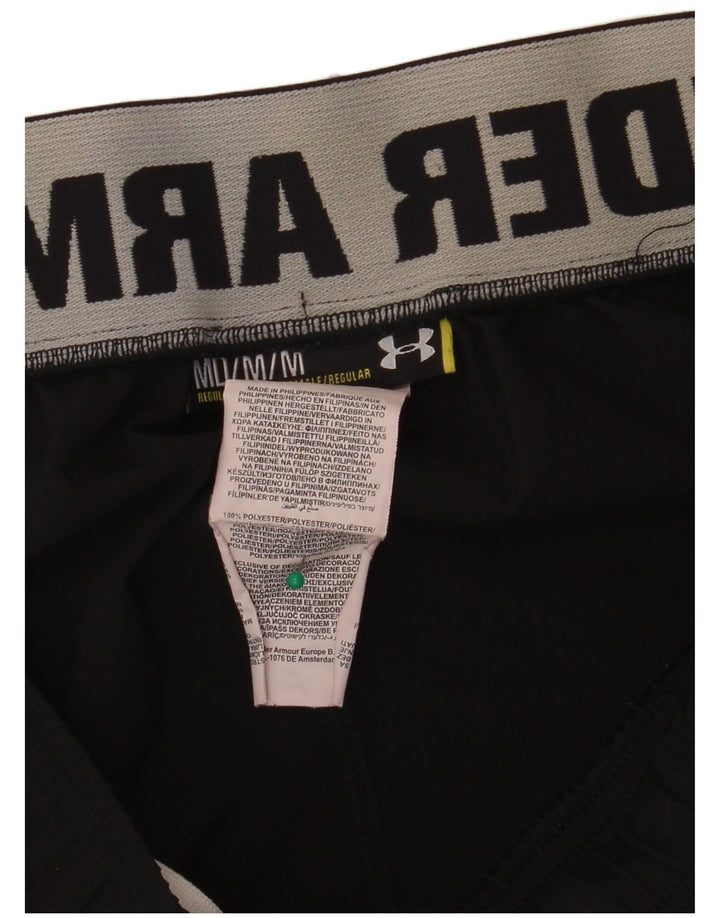 Ανδρικό γραφικό αθλητικό σορτς Under Armour, μεσαίο μαύρο πολυεστέρα