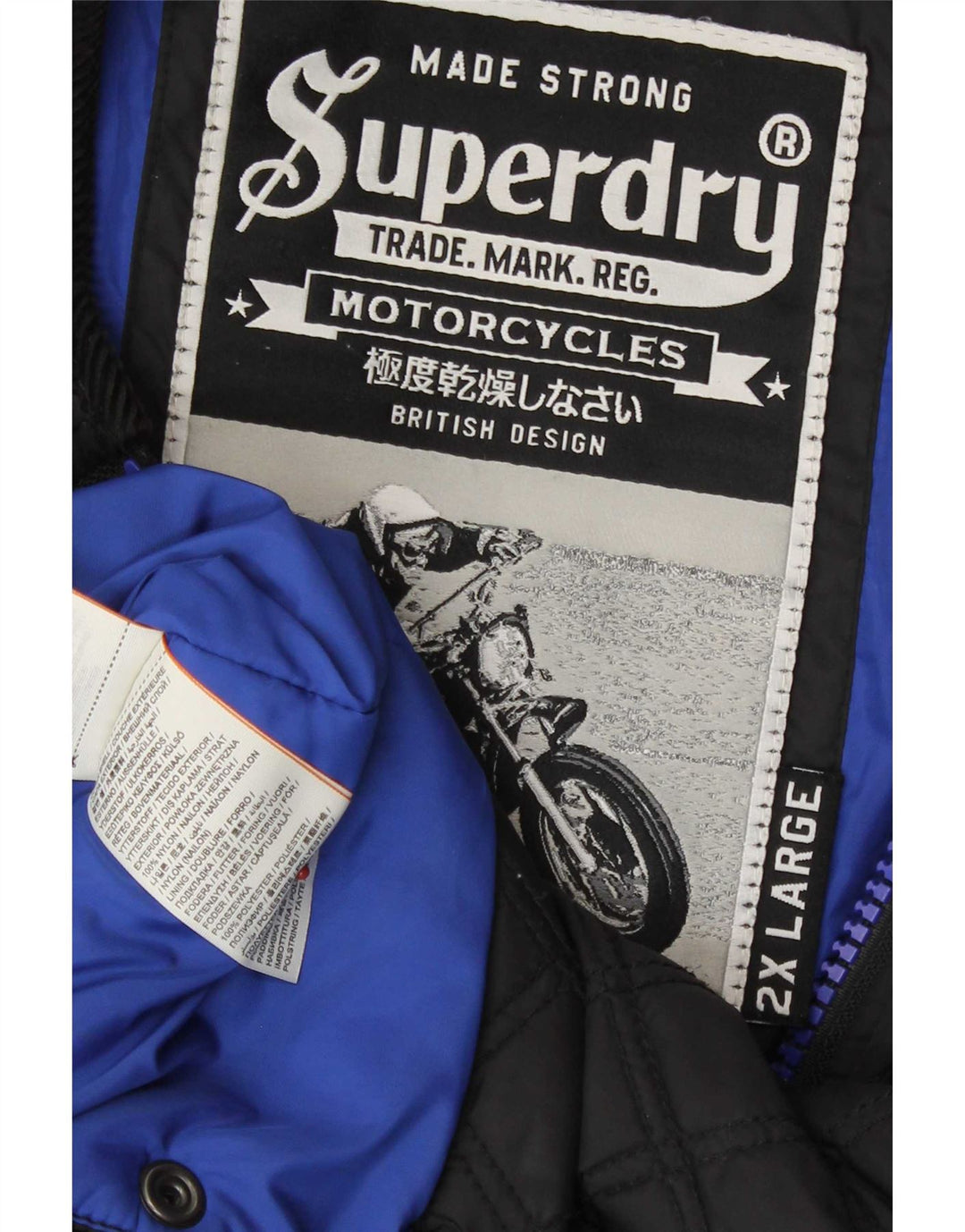 Superdry Ανδρικό καπιτονέ μπουφάν UK 44 2XL Μαύρο νάιλον